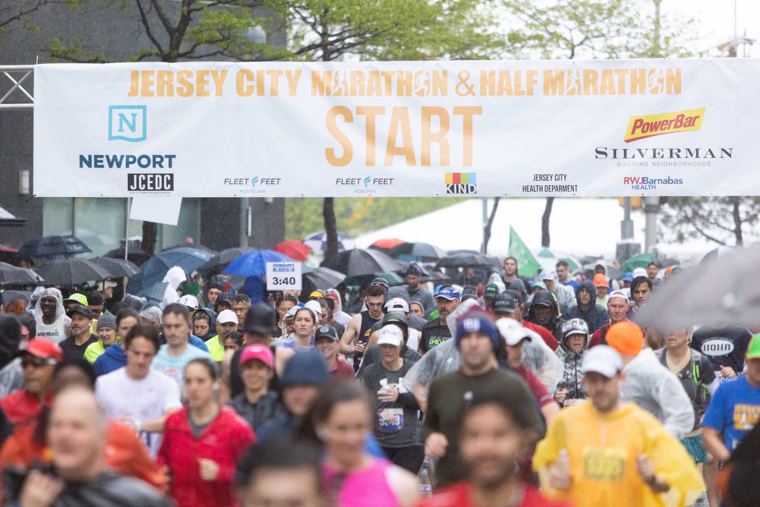 Runners in the Jersey City Marathon &amp; Half Marathon on Sunday, April 23, 2023.